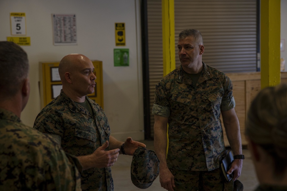 Maj. Gen. William F. Mullen visits Camp Johnson