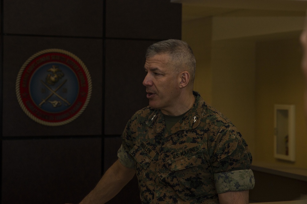 Maj. Gen. William F. Mullen visits Camp Johnson