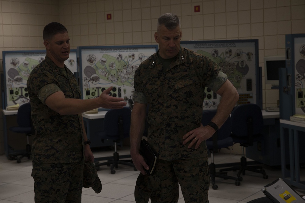 Maj. Gen. William F. Mullen visits Camp Johnson