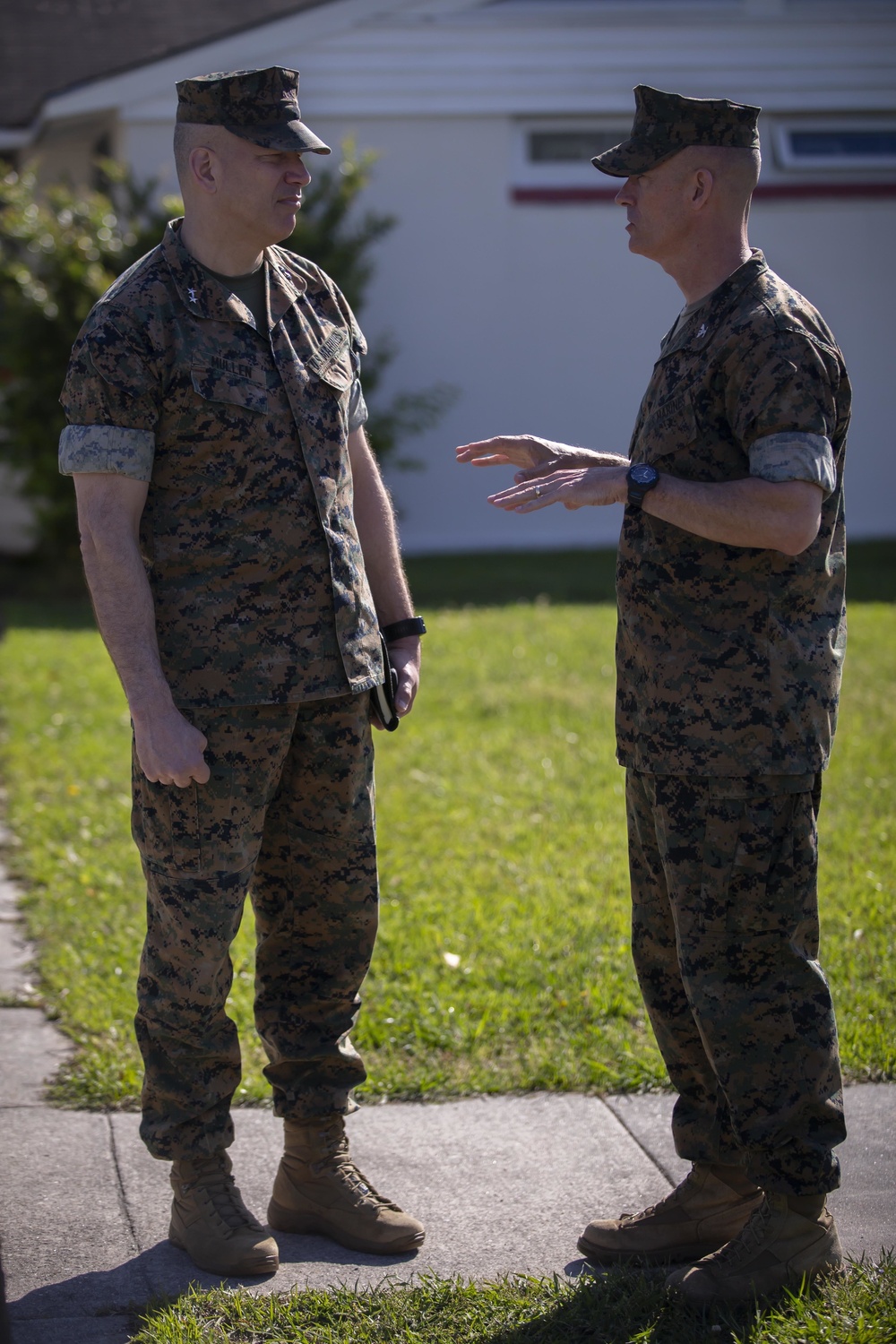 Maj. Gen. William F. Mullen visits Camp Johnson