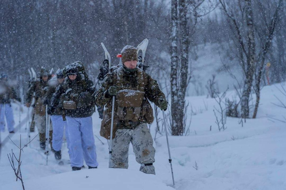 2nd ANGLICO participates in Arctic Movement, Survival Course