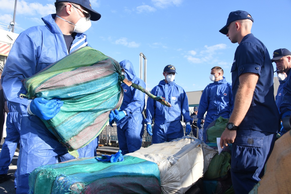 Coast Guard offloaded 14,000 pounds of marijuana and 3,660 pounds of cocaine at Port Everglades