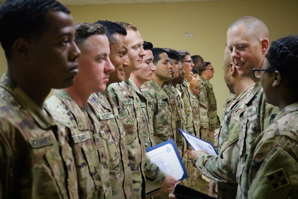 247th Quartermaster Company Certificates of Achievement and Awards Ceremony