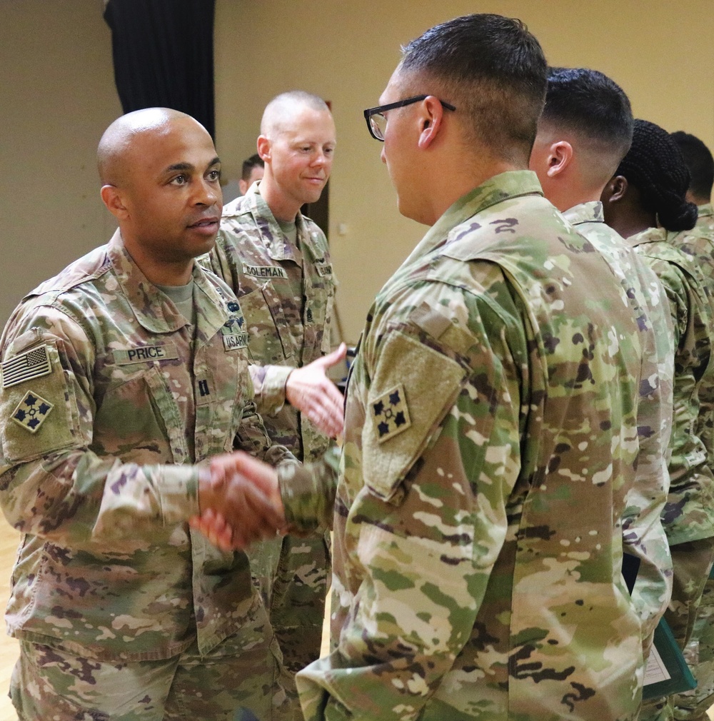 247th Quartermaster Company Certificates of Achievement and Awards Ceremony