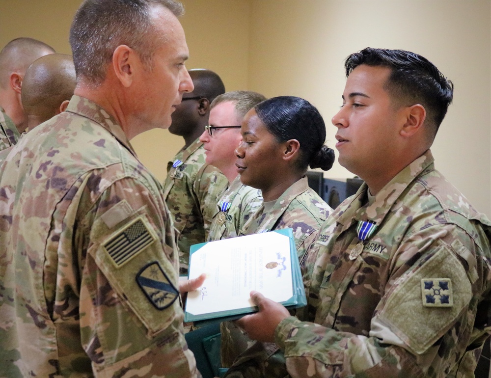 247th Quartermaster Company Certificates of Achievement and Awards Ceremony