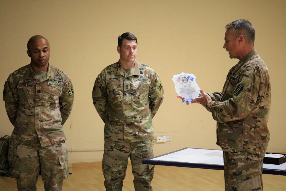 247th Quartermaster Company Certificates of Achievement and Awards Ceremony