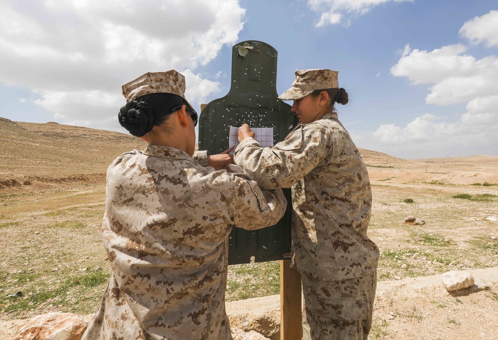 Female Engagement Team Jordan Range Training