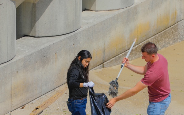 Days of Service: US service members clean up Yuu Beach