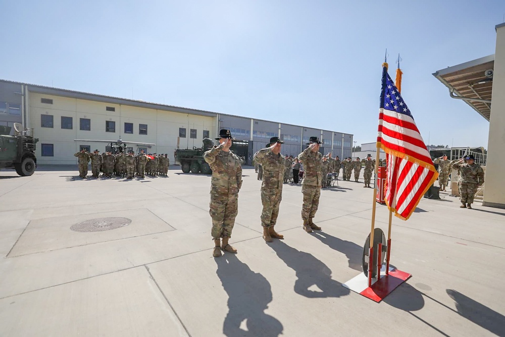Delta Troop, Regimental Engineer Squadron change of command