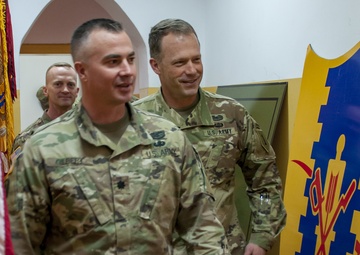 Major General John S. Kolasheski visited Brigade Headquarters, 1st Armored Brigade Combat Team, 1st Infantry Division