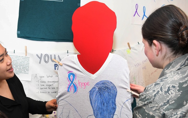 Display addresses issue of violence