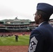 Airmen take part in pre-game activities