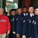 Airmen take part in pre-game activities