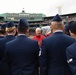 Airmen take part in pre-game activities