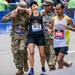 Massachusetts National Guardsmen Aid Boston Marathon Runner