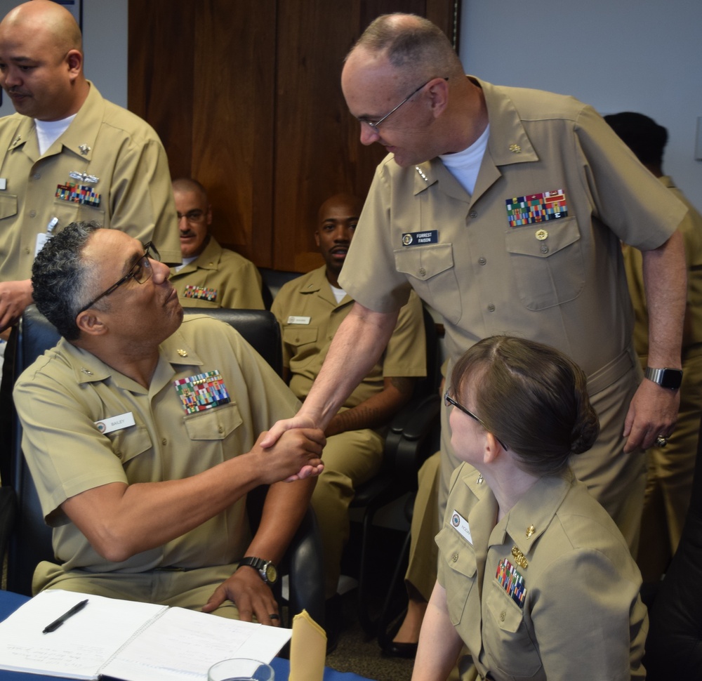 Bringing greetings to the staff...