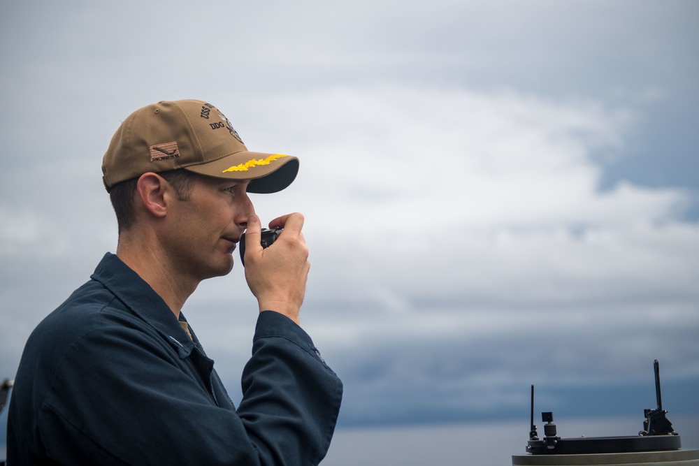 Conning Officer aboard USS Stockdale