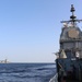 FS Charles de Gaulle (F 91) and USS Mobile Bay (CG 53) transit the Red Sea