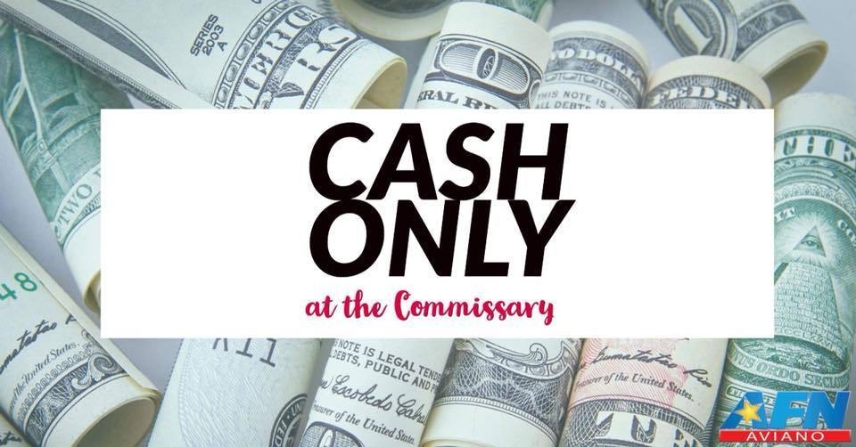 Cash Only at the Commissary