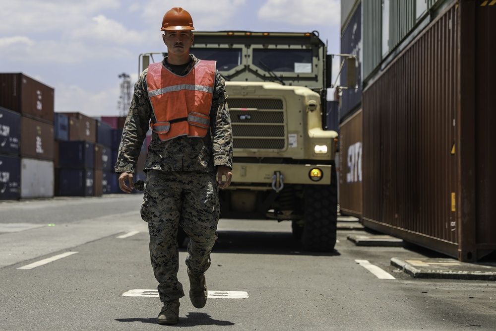 Equipment on the Go | U.S. Marines onload equipment following Exercise