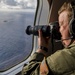 Sri Lanka military members, Commander of Navy Expeditionary Forces Command Pacific fly in a P-8 during CARAT 19