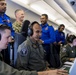 Sri Lanka military members, Commander of Navy Expeditionary Forces Command Pacific fly in a P-8 during CARAT 19
