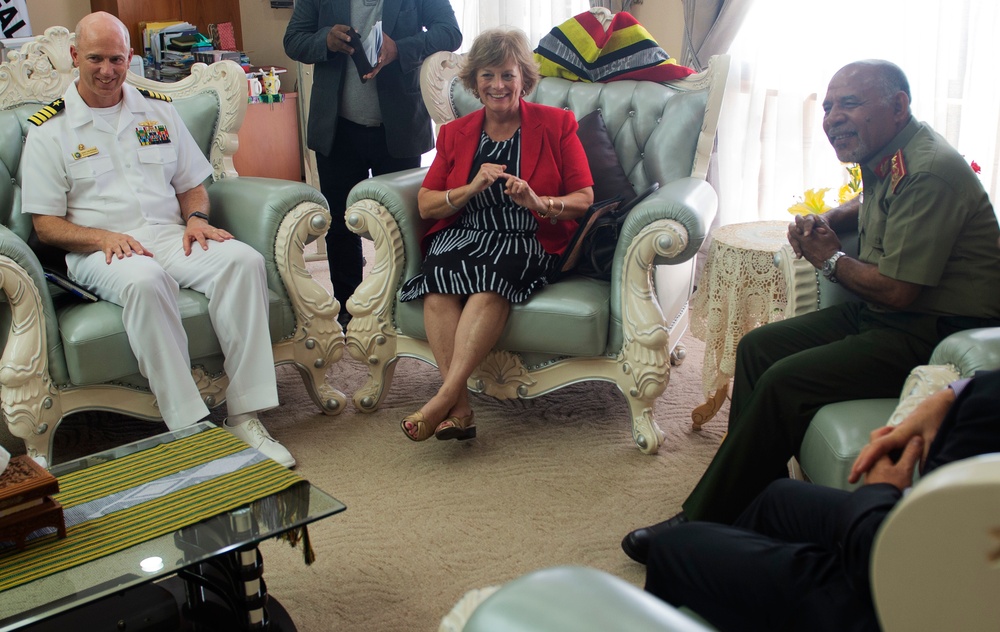 Pacific Partnership 2019 Timor-Leste: U.S. Ambassador Kathleen Fitzpatrick and Major General Lere Anan Timor