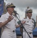 U.S. 7th Fleet leadership meet with dignitaries and officials aboard the U.S. 7th Fleet‘s flagship USS Blue Ridge in Hong Kong.