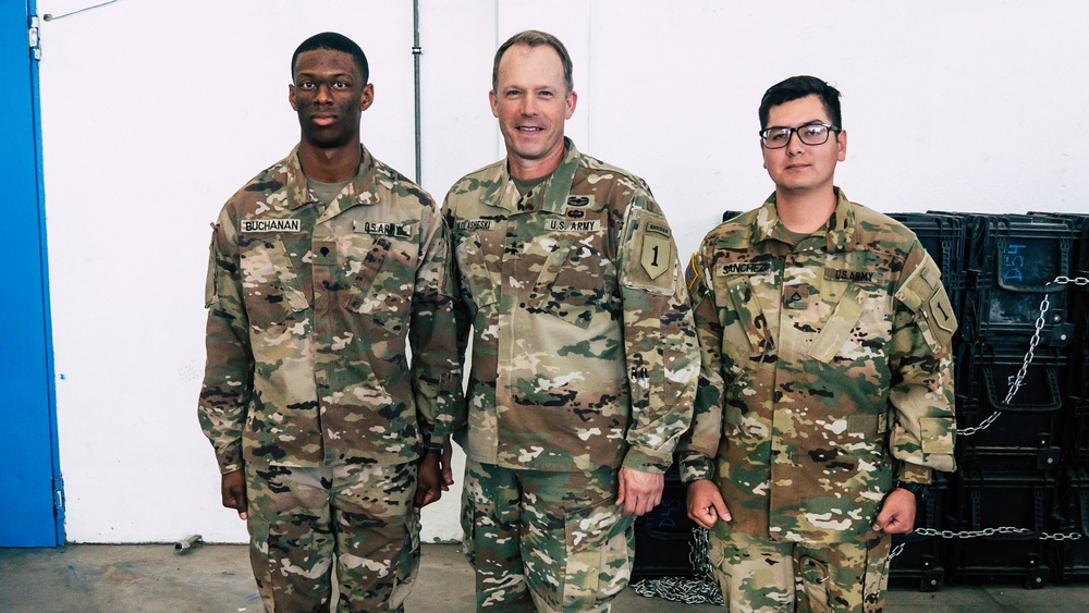 Maj. Gen. Kolasheski visits 1CAB at Storck Barracks, Illesheim, Germany