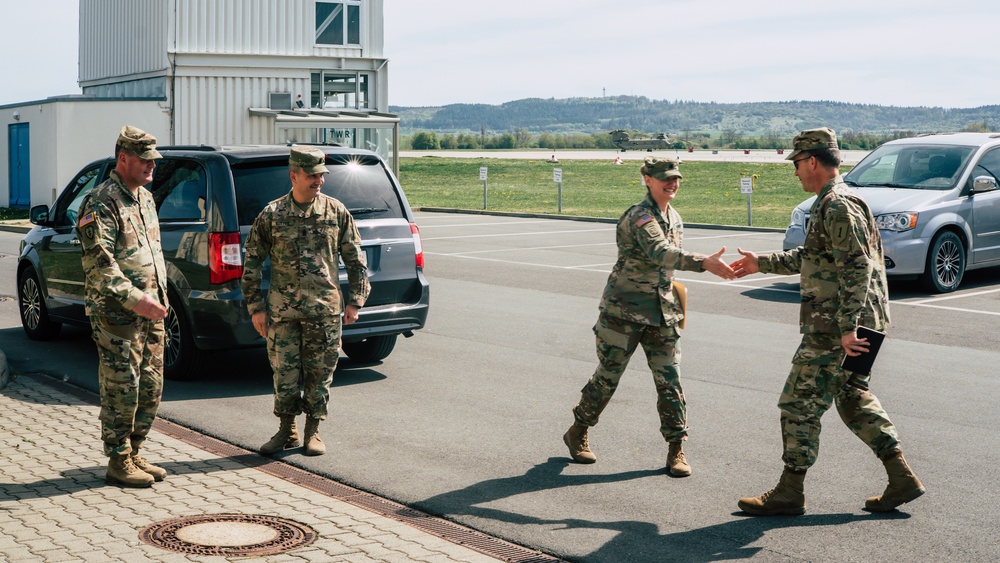 Maj. Gen. Kolasheski visits 1CAB at Storck Barracks, Illesheim, Germany