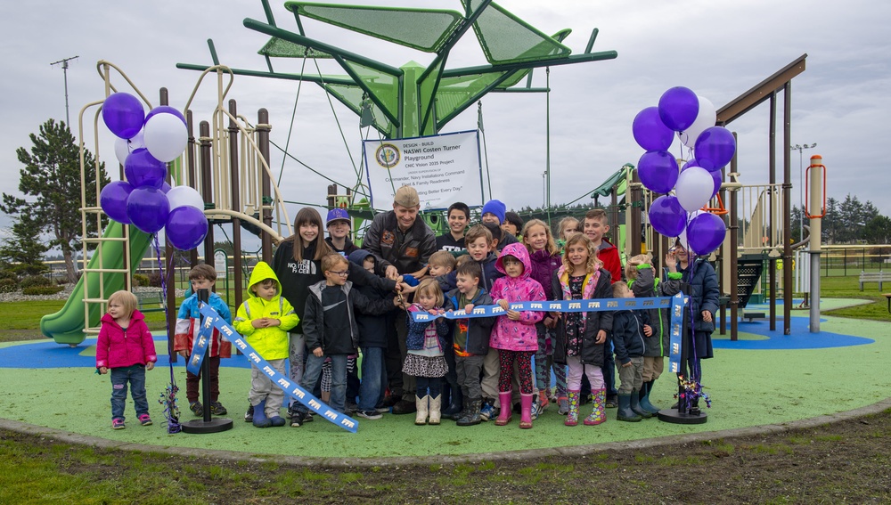 NAS Whidbey Island Commemorates Reopening of Costen-Turner Playground
