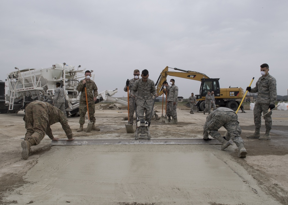 Osan engineers, 554th Red Horse Squadron team up for training