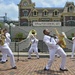 USS Blue Ridge Seventh Fleet Band plays at Disneyland Hong Kong