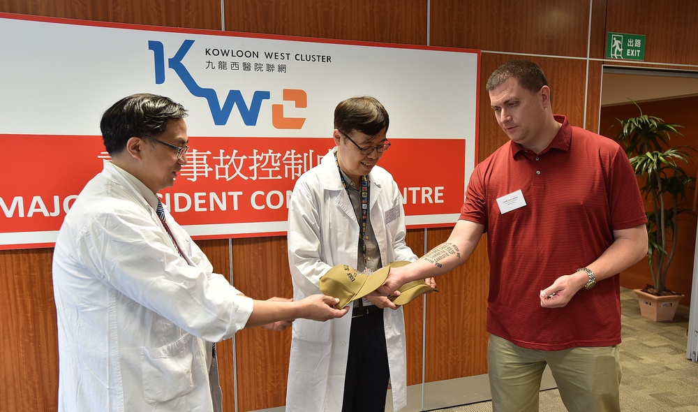 USS Blue Ridge and 7th Fleet Sailors visit Princess Margaret Hospital, Infectious Disease Center, Hong Kong.