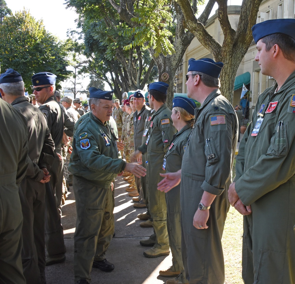 Argentine Air Force welcomes U.S. Air Force at Palomar Airport, Argentina