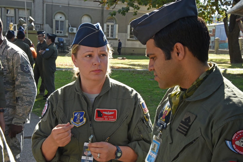 Argentine Air Force welcomes U.S. Air Force at Palomar Airport, Argentina