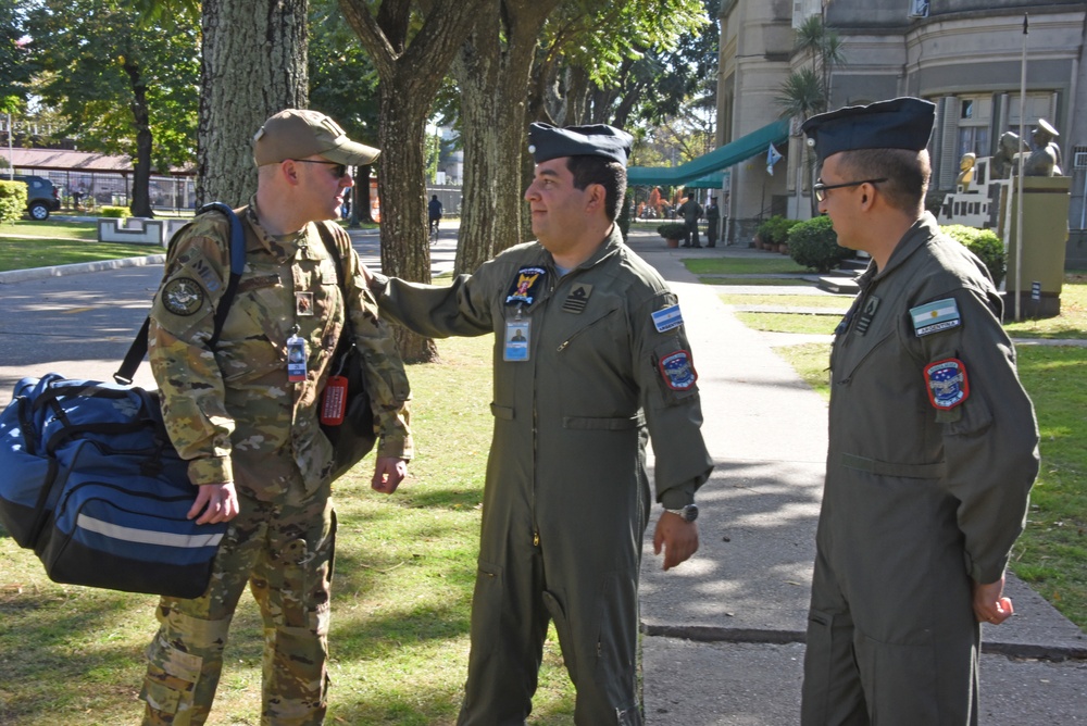 Argentine Air Force welcomes U.S. Air Force at Palomar Airport, Argentina