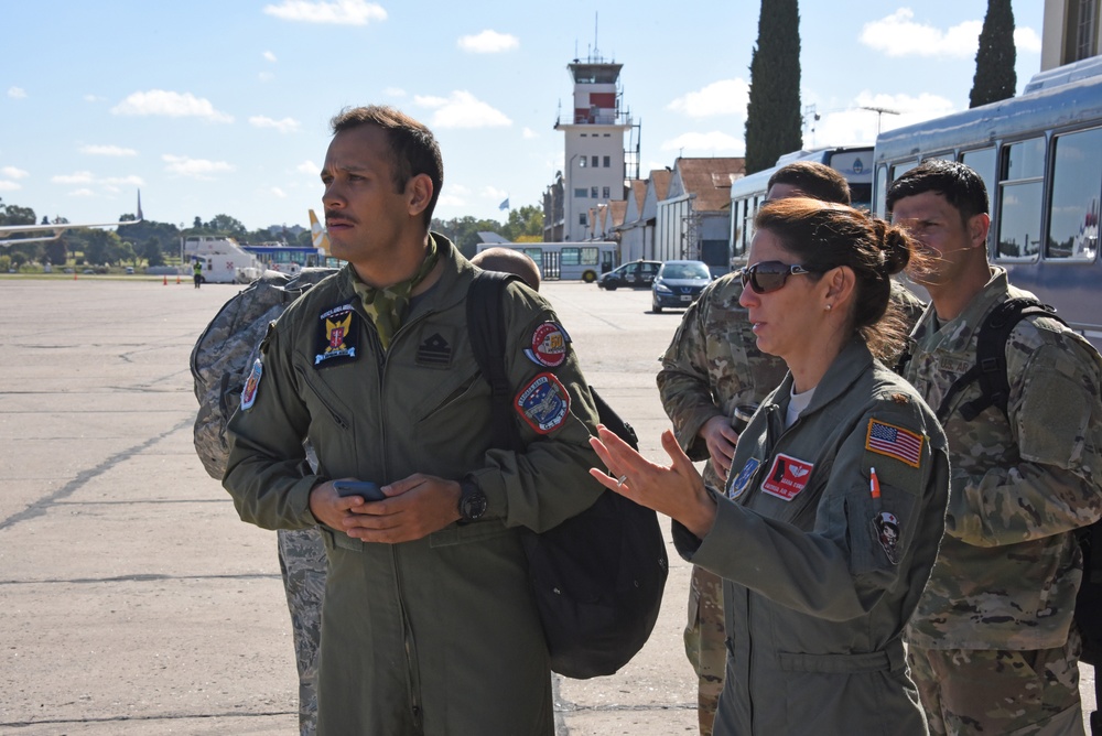 Argentine Air Force welcomes U.S. Air Force at Palomar Airport, Argentina
