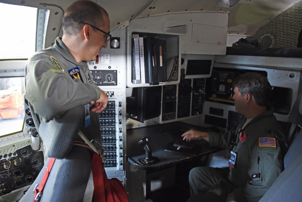 U.S. Air Force Airman and Argentine Air Force Military members partnered up in a joint review of local flight routes