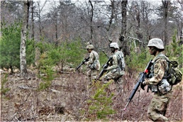 ROTC Northwoods Battalion cadets hold early April spring training at installation