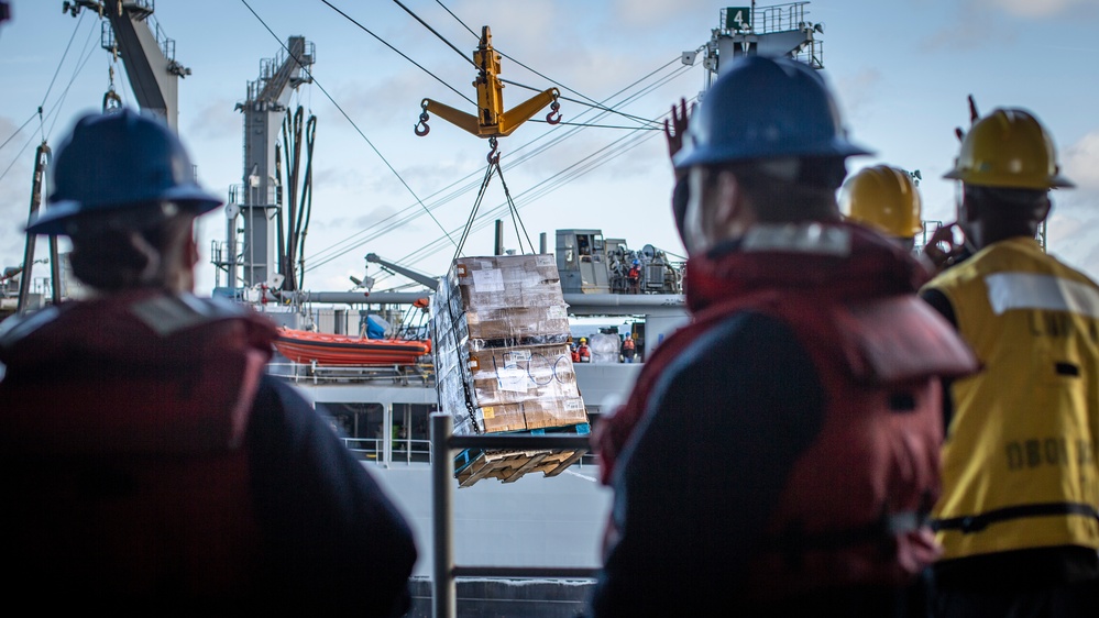 USS Boxer Replenishment-At-Sea