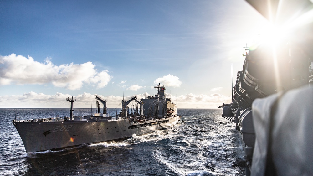 USS Boxer Replenishment-At-Sea