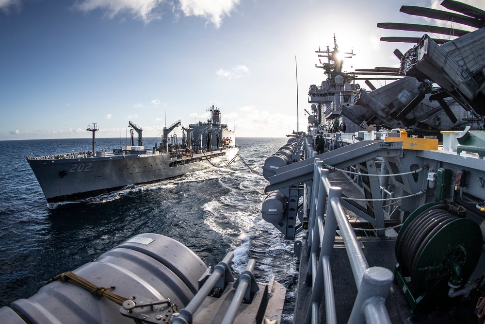 USS Boxer Replenishment-At-Sea