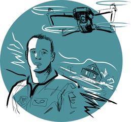 Drone operator assists 500 flood victims