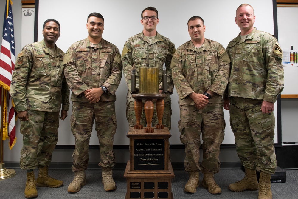 2019 Air Force Global Strike Command Explosive Ordnance Disposal Team of the Year winners recognized