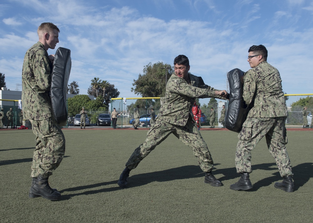 USS Makin Island Sailors particpate in Naval Security training.