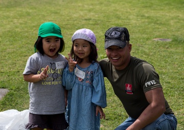 Camp Hansen Marines Volunteer for a friendship exchange and community clean up