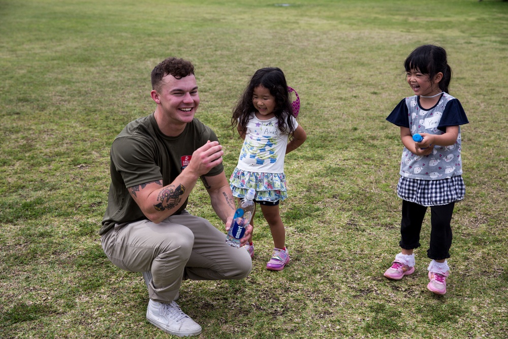 Camp Hansen Marines Volunteer for a friendship exchange and community clean up