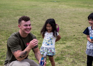 Camp Hansen Marines Volunteer for a friendship exchange and community clean up