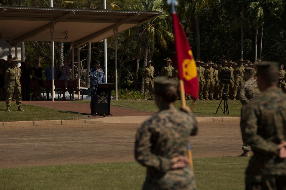Marines attend welcome to country parade